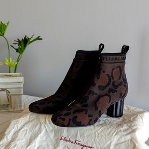 Salvatore Ferragamo, ankle boots.leopard print
